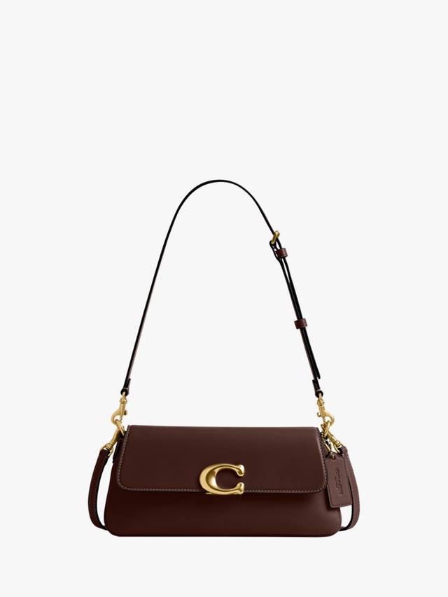 Jet Leather Shoulder Bag