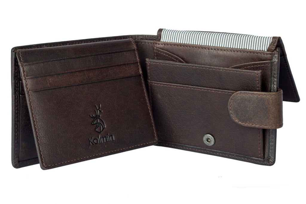 Mala - Shaftsbury Extra Capacity Leather Tab Wallet with RFID