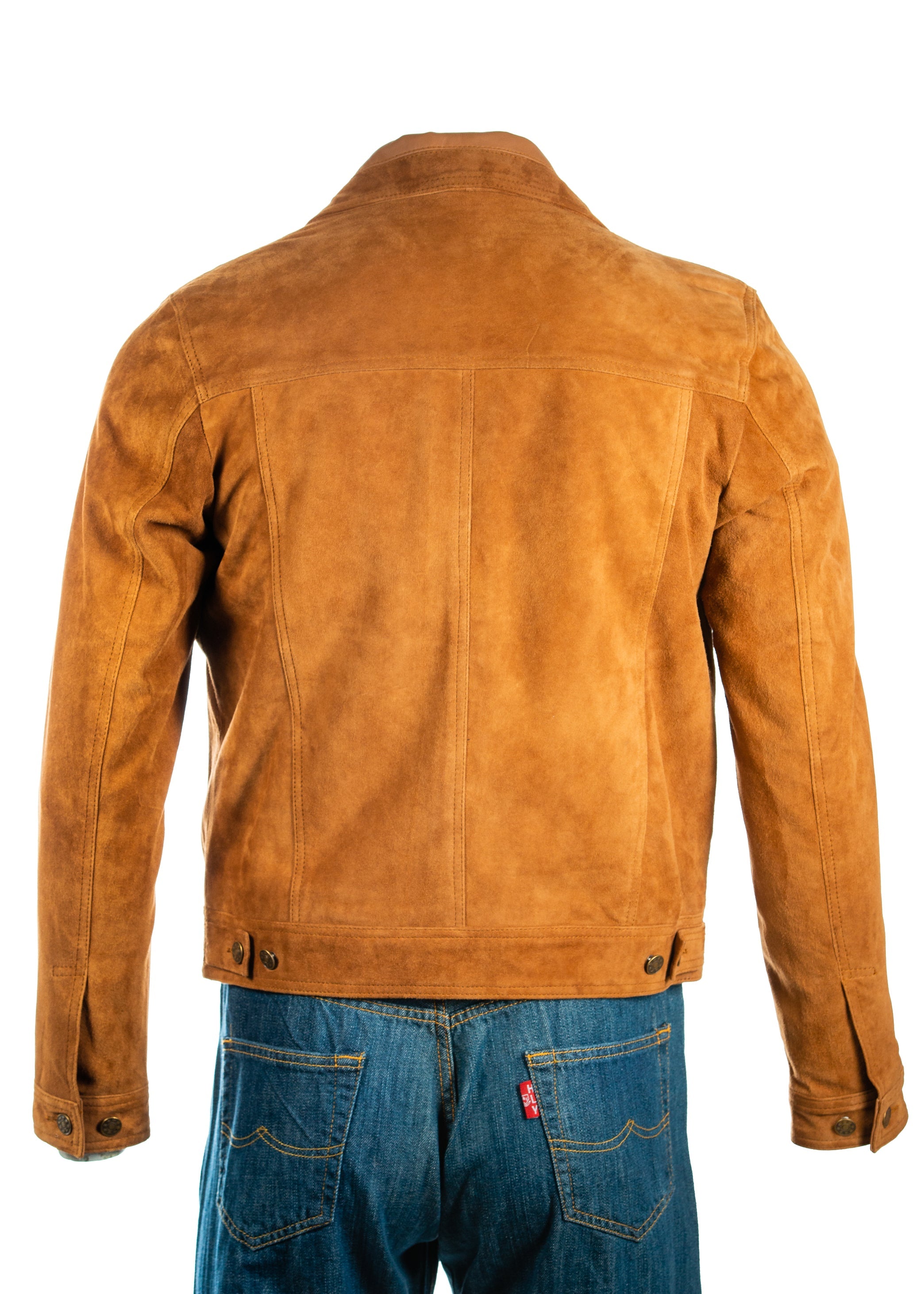 Tan Denim Suede Antonio